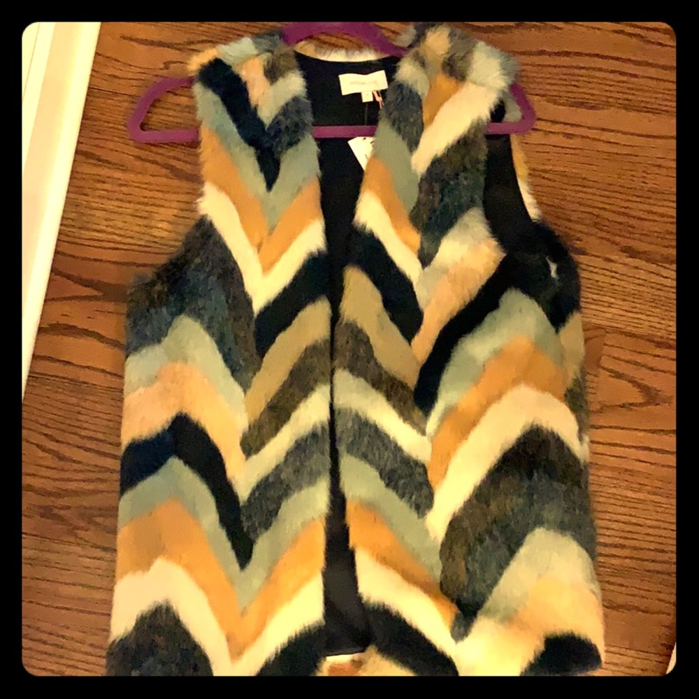 Faux fur vest